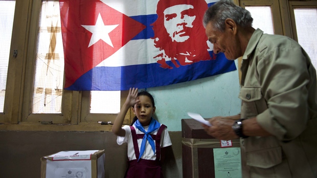 Children Guard the Votes in Cuban Elections
